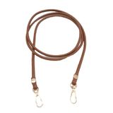 Çanta Aksesuar Taba Renk 5 mm Suni Deri Spagetti Model Çanta Sapı Light Gold Metal
