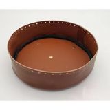 Çanta Aksesuar Taba Suni Deri 22 cm Yuvarlak Yüksek Çanta Tabanı Light Gold Metalli