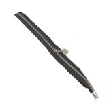 Çanta Aksesuar Tek Stoplu 45 Cm Fermuar Gümüş Metal Siyah Renk