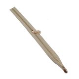 Çanta Aksesuar Tek Stoplu 45 Cm Fermuar Light Gold Metal Bej