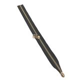 Çanta Aksesuar Tek Stoplu 45 Cm Fermuar Light Gold Metal Siyah Renk