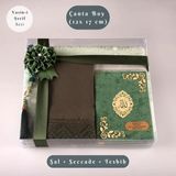 Çanta Boy Yeşil Yasin + Şal - Seccade - Tesbih