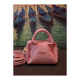 ÇANTA Mini pembe avol el ve omuz çantası