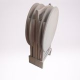 Çanta St Zigon 18161 Sehpa Oval Klasik Model Kayın Ayak Parlak Beyaz Lake El Yapı
