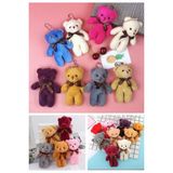 Çanta Süsü Aksesuarı Anahtarlık 12 Adet Peluş Ayıcık Set Mini Yumoş Karışık Renk Çanta Süsü 11 Cm