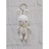 Çanta Süsü Tavşan Amigurumi Organik Anahtarlık Oyuncak