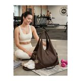 Çanta Trend Büyük Boy Çok Hafif Giglio Spor Omuz Çantası Kahve