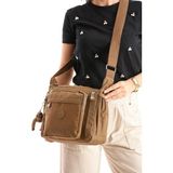 Çanta Trend Çapraz Askılı Ultra Hafif Çok Cepli Omuz Çantası Taba (Model: 571-6M)