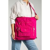 Çanta Trend Çok Bölmeli Astarlı Omuz Çantası - Pembe