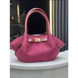 Çanta Trend Diva Model Süet Bordo Kadın El ve Omuz Çantası