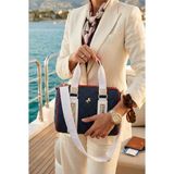Çanta Trend Miami Polo Clup Kadın El Omuz Çanta Kapitone Silindir Gold Aksesuarlı Şık Tasarım Sezonsuz