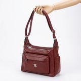 Çanta Trend Polo Of Colors Kadın Yumuşak Suni Deri Postacı Çantası - Bordo