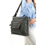 Çanta Trend Ultra Hafif Hem Sırt Hem Omuz Kadın Çantası Gri (Model: 571-5B)