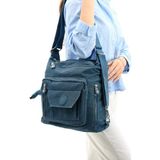 Çanta Trend Ultra Hafif Hem Sırt Hem Omuz Kadın Çantası Mavi (Model: 571-5B)