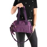 Çanta Trend Ultra Hafif Su Geçirmez Çok Cepli Omuz Çantası Mor (Model: 571-5M)