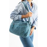 Çanta Trend Yumuşak Dokulu Ultra Hafif, Esnek ve Su Geçirmez Polyamid Kumaş Omuz ve Kol Çantası Mavi Model: (571
