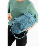 Çanta Trend Yumuşak Dokulu Ultra Hafif, Su Geçirmez Polyamid Kumaş Omuz ve Kol Çantası Mavi Model: (571-13-14K)