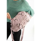 Çanta Trend Yumuşak Dokulu Ultra Hafif, Su Geçirmez Polyamid Kumaş Omuz ve Kol Çantası Pembe Model: (571-13-14K)