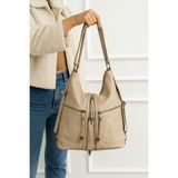 Çanta Trend Yumuşak Suni Deri Vizon El Omuz ve Sırt Kullanımına Uygun Kadın Çanta 34*39 cm - 34 x 39 cm