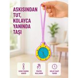Çanta Ve Pantolon İçin Askılı Charm Saat Kemer Aksesuarı Pembe - Lisinya
