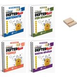 Çanta Yayınları 5. Sınıf Matematik Fen Bilimleri Türkçe ve Sosyal Alıştıran Defter 4lü Set + Telefon Tutucu