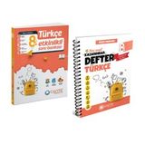 Çanta Yayınları 8. Sınıf Türkçe Etkinlikli Soru Bankası + Okula Yardımcı Kazandıran Defter