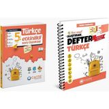 Çanta Yayınları Çanta 2025 5. Sınıf Türkçe Etkinlikli Kazanım Soru Bankası + Defter Seti 2 Kitap Güncel Müfredat