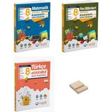 Çanta Yayınları Lgs 8. Sınıf Matematik Fen Bilimleri ve Türkçe Etkinlikli Soru Bankası 3lü Set + Telefon Tutucu