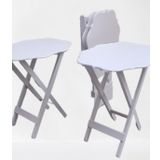 Canta Zigon 90094 Sehpa Yonca Takim Model Ahsap Mdf Parlak Beyaz Lake Renk Elyapi