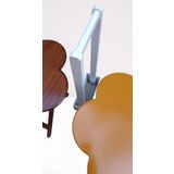 Canta Zigon 90098 Sehpa Papatya Model 2Li Tk Ahsap Mdf Hardal-Beyaz Uyum El Yapim