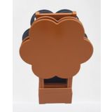 Canta Zigon 90108 Sehpa Papatya Model Ahsap Mdf Gri Ve Hardal Renk Uyum El Yapim