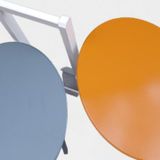 Çanta Zigon 90117 Sehpa Oval Model 2Li Tk Ahşap Mdf Hardal-Gri Renk Uyum El Yapım