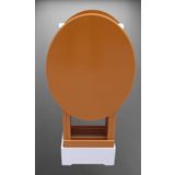 Çanta Zigon 90120 Sehpa Oval Model İkili Takım Mdf Hardal Renk Uyumu El Yapımı