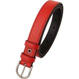 Çantachım Unisex Çocuk Kot ve Kumaş Pantolon Kemeri - 90 cm - 240-Kırmızı