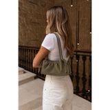 Çantacımstore Kadın Andrea Büzgülü Süet Çanta Haki 1709