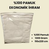 Çantalı Ekonomik Pamuk İhram 1250 Gram Beyaz