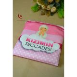 Çantalı Kız Çocuk Seccadesi-kızımın Seccadesi Pembe Pembe