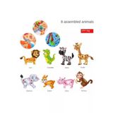Çantalı Pilli Matkap 3d Puzzle Mozaik Hayvanlar Puzzle Eğitici Yapı Oyuncakları