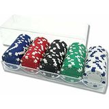 Çantalı Poker Para Taşları 100'lü Poker Fişi Profesyonel
