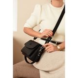Çantam Gelsin Just Polo Yeni Sezon Kolon Askılı 4 Bölmeli Beyaz Kadın Omuz Çantası 21X16CM Justpolo - 21 x 16 cm - Siyah