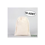 ÇANTAPAK ÇANTAPAK BÜZGÜLÜ HAM BEZ KESE 15 CM EN X 20 CM BOY ( 10 ADET )
