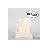 ÇANTAPAK ÇANTAPAK BÜZGÜLÜ HAM BEZ KESE 15 CM EN X 20 CM BOY ( 50 ADET )