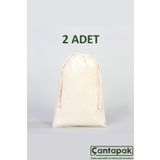 Çantapak Ham Bez Kese/torba/ Organizer 20X30 (2 Adet)