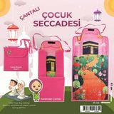 Çantaya Dönüşen Katlanabilir Çocuk Seccadesi - Pembe
