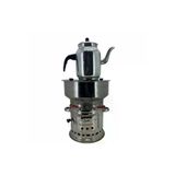 Çantayurdu MN301 Paslanmaz 304 Çelik 7 litre Çift Hazneli Demlikli Semaver