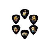 cantekin Gitar Pena 6 Adet 0.71mm Minoins Baskılı Özel Tasarım Baskılı Pena Ukulele Gitar Penası