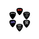 cantekin Gitar Pena 6 Adet Metallica Adcd Led Zeppelin Queen Black Sabbath Ramones