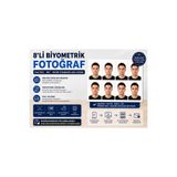 CANTEX TECH 8 ADET 5X6 CM BİYOMETRİK VESİKALIK FOTOĞRAF EHLİYET-KİMLİK-PASAPORT UYUMLU