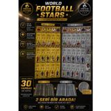 CANTEX TECH Futbolcu Oyun Karti 110 Adet GOLD + SILVER Series Pocket Esnek Kırılmaz Parlak Kart + ALBÜM HEDİYELİ