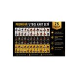 CANTEX TECH Futbolcu Oyun Karti 75 adet 25 GOLD- 25 SILVER- 25 BLACK Series Pocket Esnek Kırılmaz Parlak Kart + ÇANTA